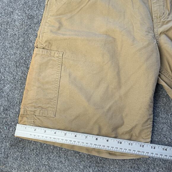 Vintage Carhartt Shorts Mens 38 Brown B147 DKH Utility Carpenter Work Cotton - Picture 8 of 16